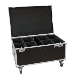 ROADINGER Flightcase 8x LED IP PAR 12x8W QCL/12x9 SQL Spot with wheels