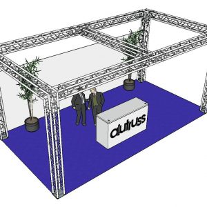 ALUTRUSS Truss set QUADLOCK 6082 rectangle 7.71x4x3.5m (WxDxH)