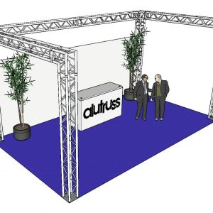 ALUTRUSS Truss set QUADLOCK 6082 U-Figure 7x4x3.5m (WxDxH)