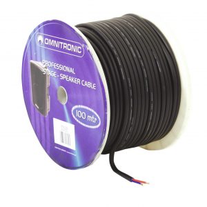 OMNITRONIC Speaker cable 2x2.5 100m bk durable