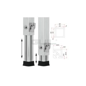 GUIL PTA-440/60-100 Telescopic Foot