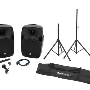 OMNITRONIC Set XFM-212AP + Speaker Stand MOVE MK2