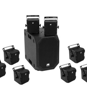 OMNITRONIC Set BOB-10A bk + 8x BOB-4 bk